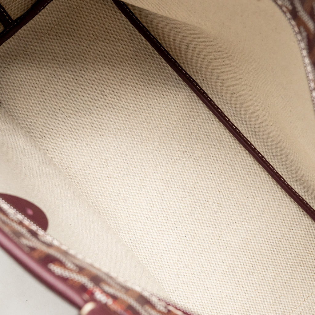 Goyard Artois PM Bag Goyardine Canvas/Chevroches Calfskin Burgundy SHW