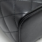CHANEL PEARL CRUSH MINI VANITY CASE LAMBSKIN BLACK GHW