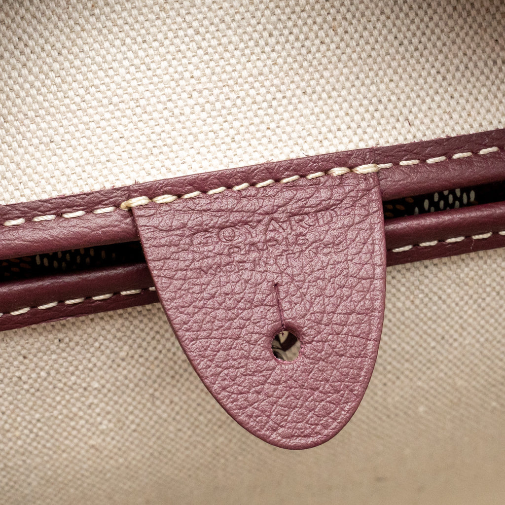 Goyard Artois PM Bag Goyardine Canvas/Chevroches Calfskin Burgundy SHW