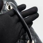 CHANEL LARGE COCO HANDLE CAVIAR BLACK LGHW (MICROCHIP)