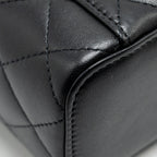 CHANEL PEARL CRUSH MINI VANITY CASE LAMBSKIN BLACK GHW