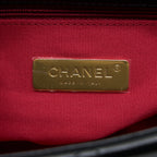 CHANEL MEDIUM 19 BAG GOATSKIN BLACK MULTICOLOUR HARDWARE (MICROCHIP)