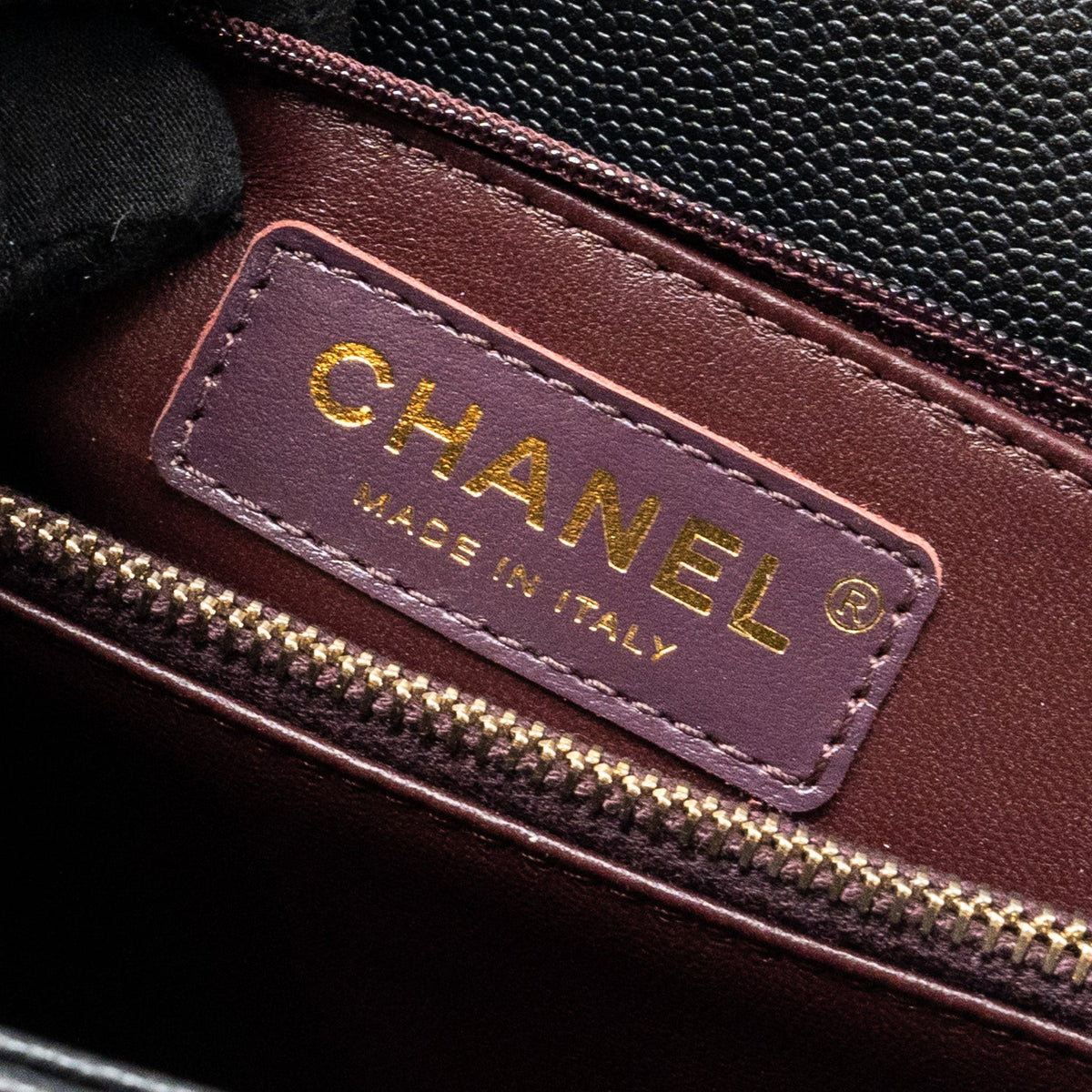 CHANEL LARGE COCO HANDLE CAVIAR BLACK LGHW (MICROCHIP)