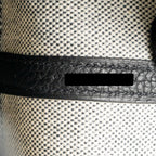 HERMES NEO GARDEN PARTY 23 NEGONDA/CANVAS ECRU/NOIR SHW