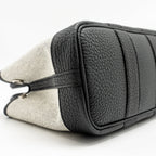 HERMES NEO GARDEN PARTY 23 NEGONDA/CANVAS ECRU/NOIR SHW