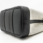HERMES NEO GARDEN PARTY 23 NEGONDA/CANVAS ECRU/NOIR SHW