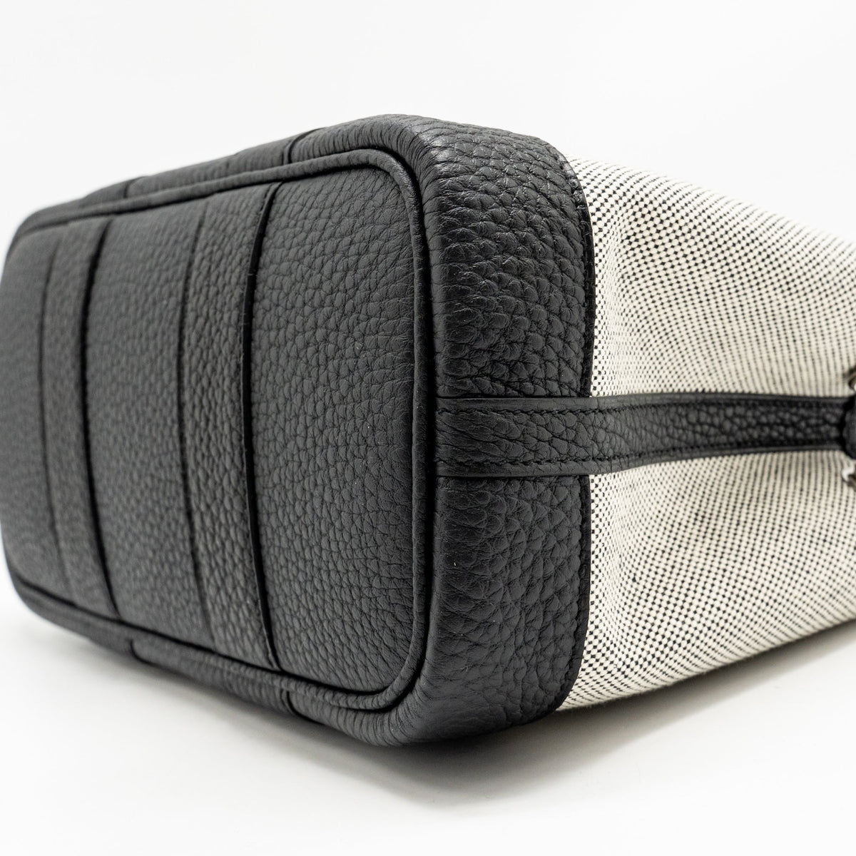 HERMES NEO GARDEN PARTY 23 NEGONDA/CANVAS ECRU/NOIR SHW