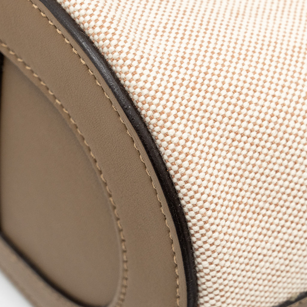 HERMES IN-THE-LOOP 18 BAG CANVAS / SWIFT ECRU-BEIGE/ BEIGE DE WEIMAR SHW