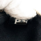 CHANEL TOP HANDLE VANITY BAG CAVIAR BLACK GHW (MICROCHIP)