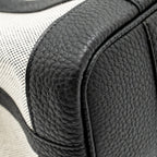 HERMES NEO GARDEN PARTY 23 NEGONDA/CANVAS ECRU/NOIR SHW