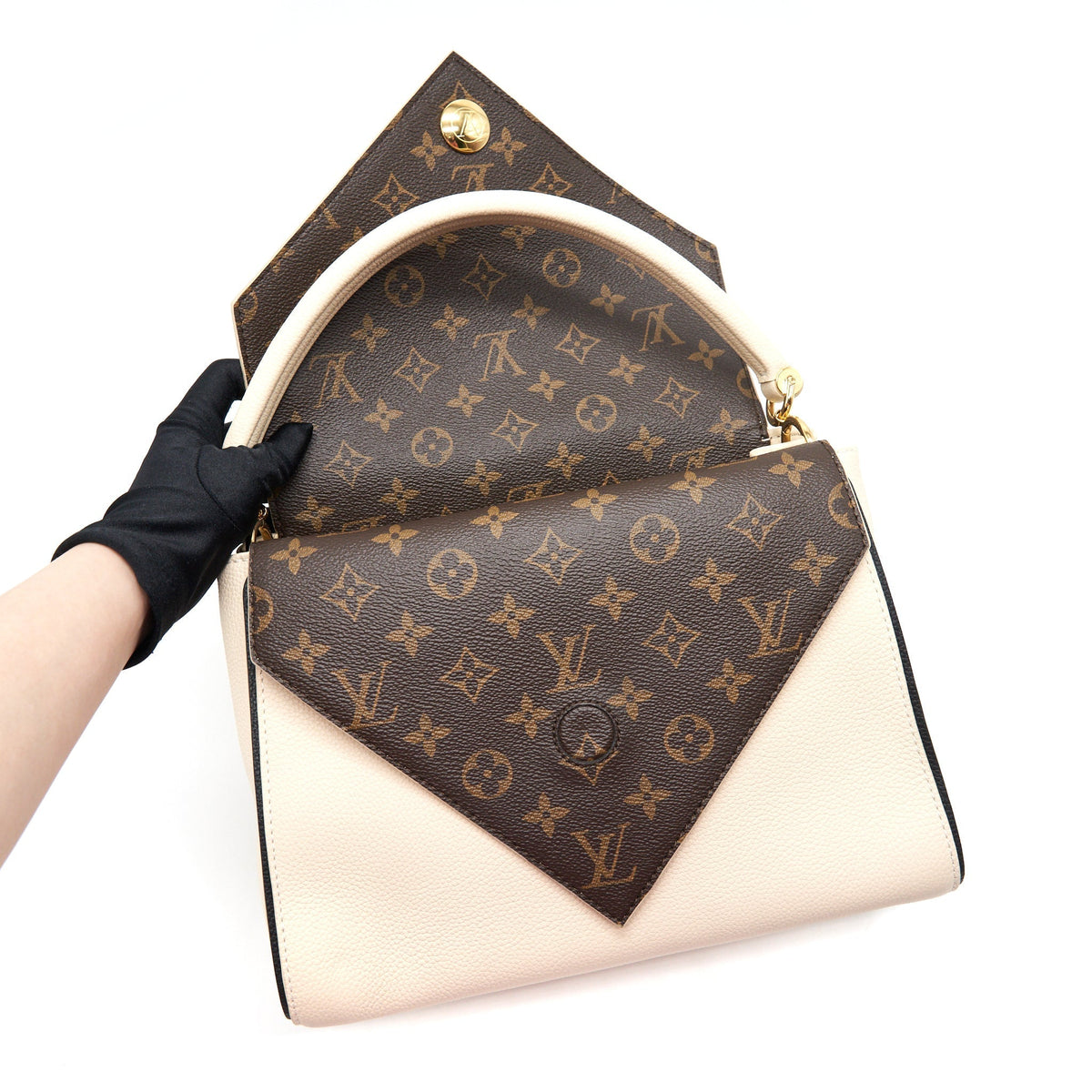 LOUIS VUITTON DOUBLE V BAG CREME