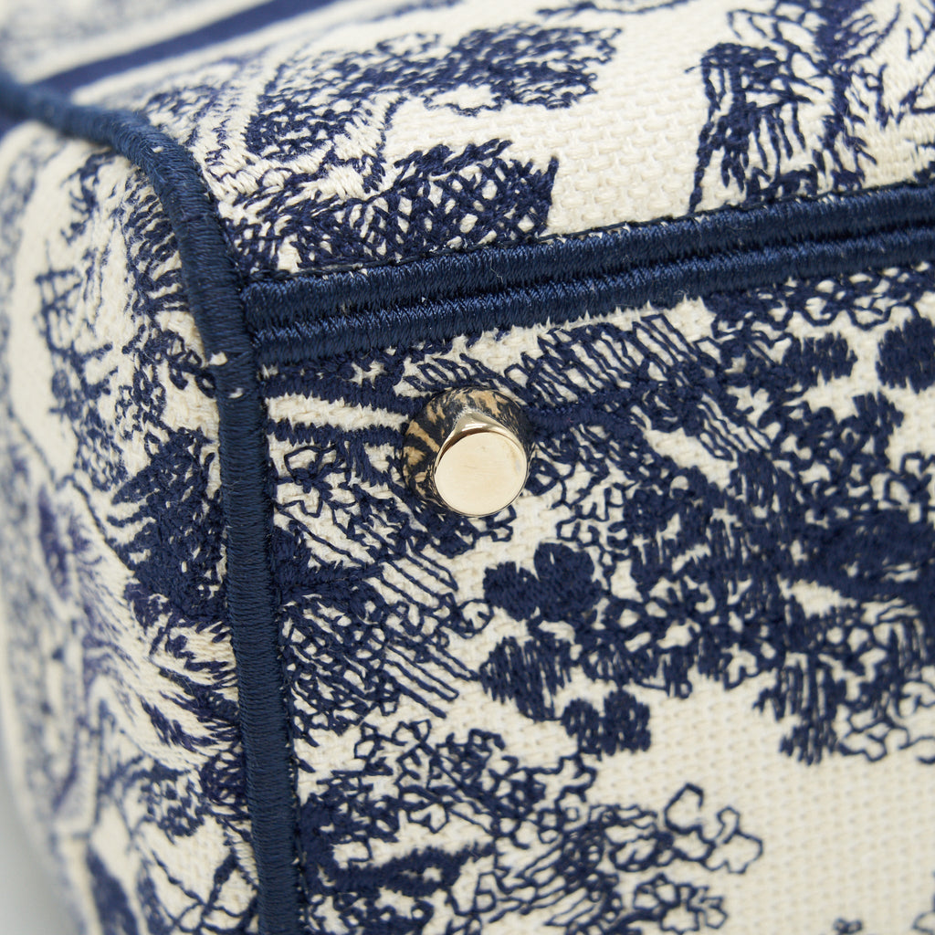 DIOR MEDIUM LADY DIOR D-LITE BAG NAVY GHW