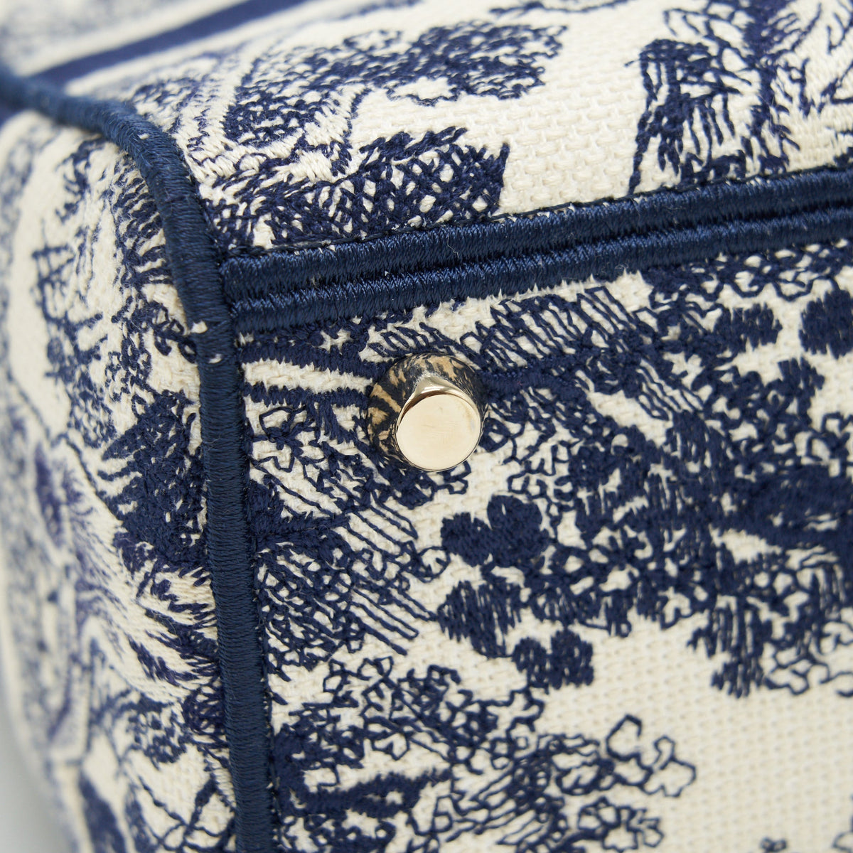 DIOR MEDIUM LADY DIOR D-LITE BAG NAVY GHW