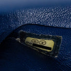 CHANEL MEDIUM CLASSIC DOUBLE FLAP BAG LAMBSKIN DARK BLUE SHW