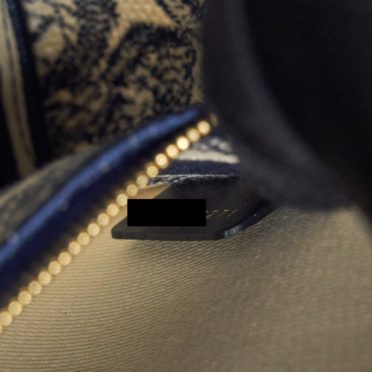 DIOR MEDIUM LADY DIOR D-LITE BAG NAVY GHW