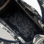 DIOR SMALL BOOK TOTE BLUE TOILE DE JOUY EMBROIDERY