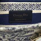 DIOR MEDIUM LADY DIOR D-LITE BAG NAVY GHW