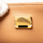 CHANEL MINI RECTANGULAR FLAP BAG LAMBSKIN BEIGE LGHW (MICROCHIP)