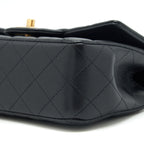 CHANEL TOP HANDLE RECTANGULAR FLAP BAG LAMBSKIN GHW