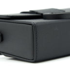 DIOR 30 MINI MONTAIGN BOX GRAINED CALFSKIN BLACK WITH BLACK HARDWARE