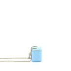 CHANEL 22S PEARL CRUSH MINI VANITY CASE LAMBSKIN LIGHT BLUE BRUSHED GHW