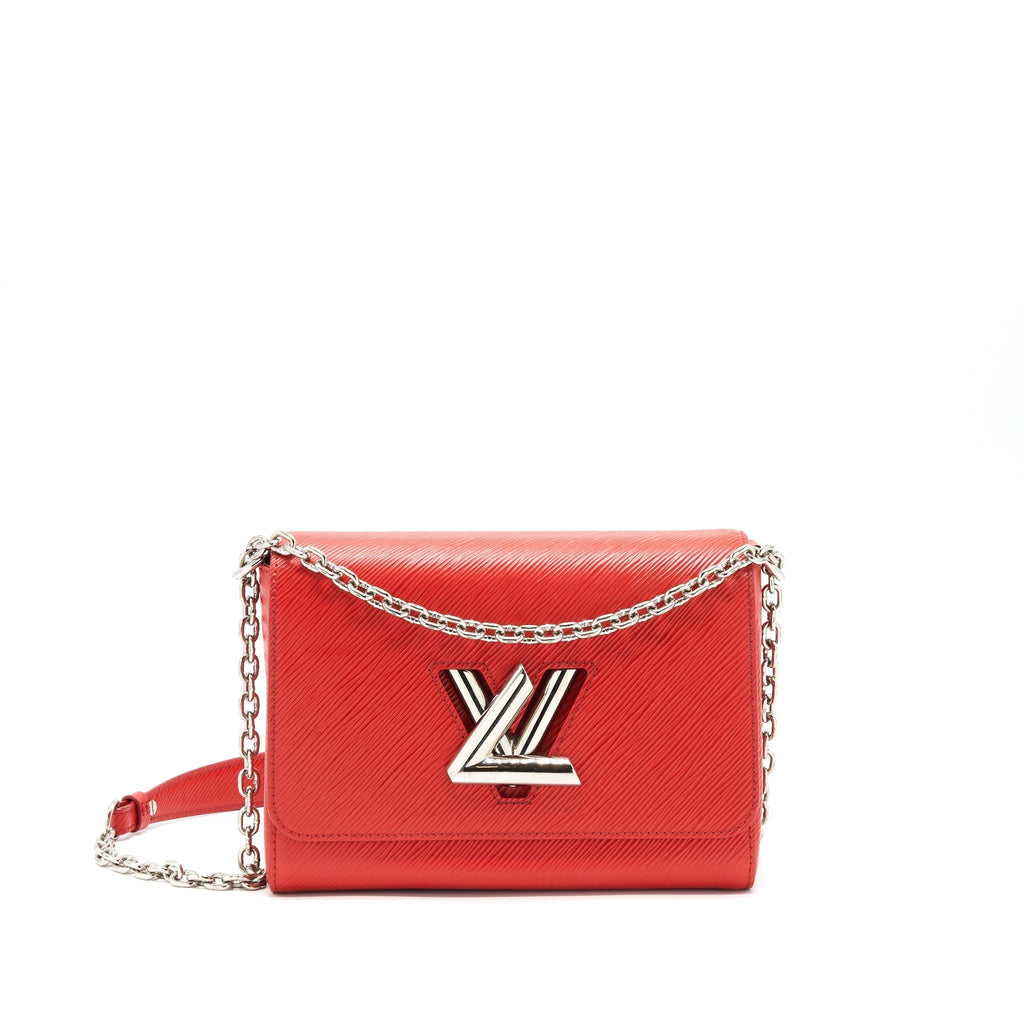 LOUIS VUITTON TWIST BAG MM RED SHW