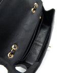 CHANEL CLASSIC JUMBO SINGLE FLAP BAG BLACK CAVIER GHW
