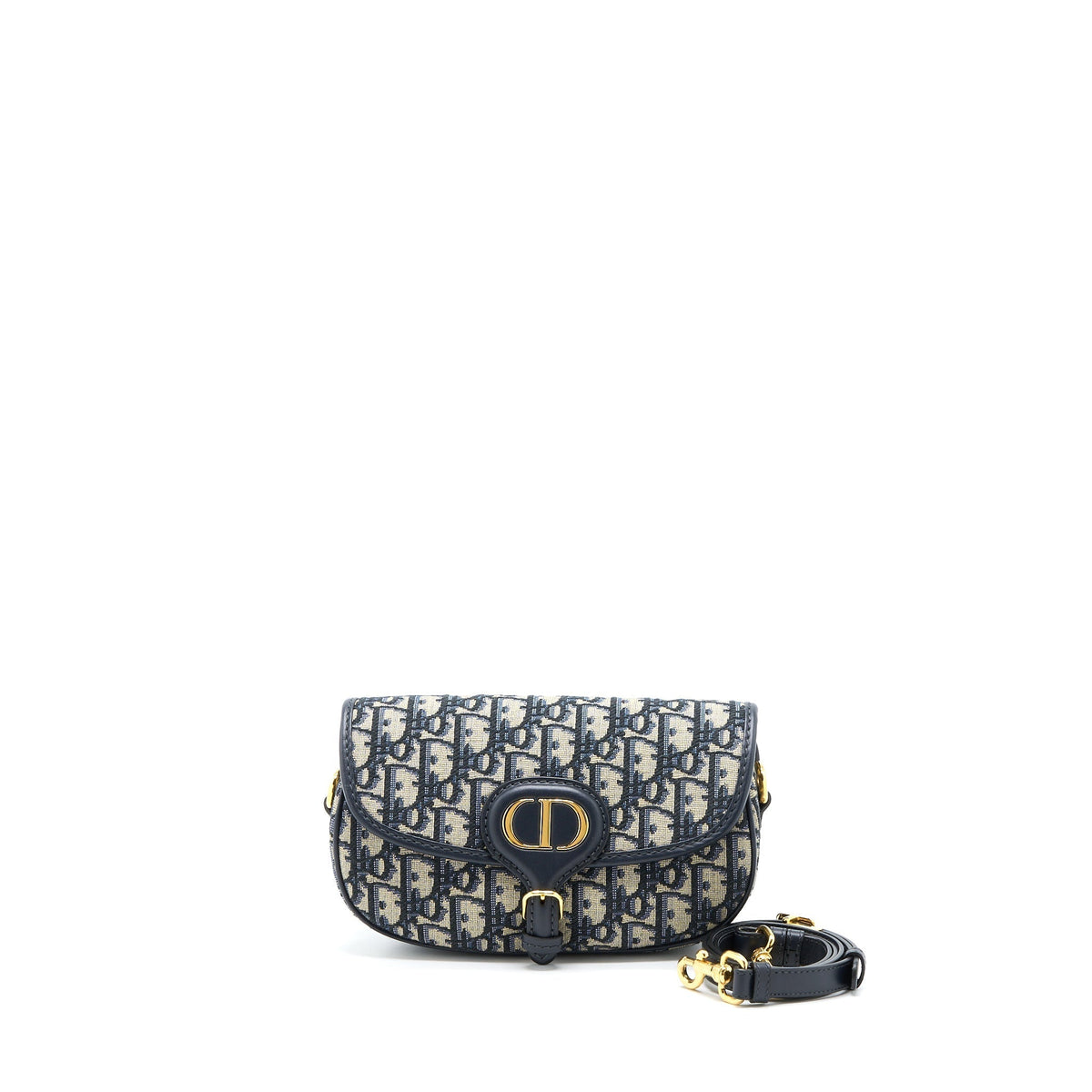 DIOR BOBBY EAST-WEST BAG BLUE OBLIQUE JACQUARD GHW