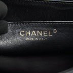 CHANEL CLASSIC JUMBO SINGLE FLAP BAG BLACK CAVIER GHW