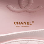CHANEL MEDIUM CLASSIC DOUBLE FLAP BAG CAVIAR LIGHT PINK LGHW (MICROCHIP)