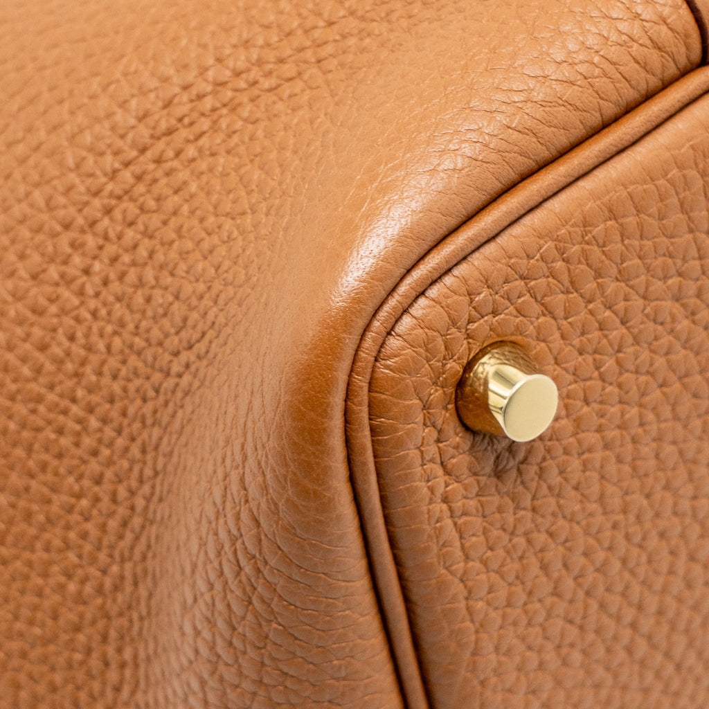 Hermes Picotin 18 Lock Bag Clemence Gold GHW