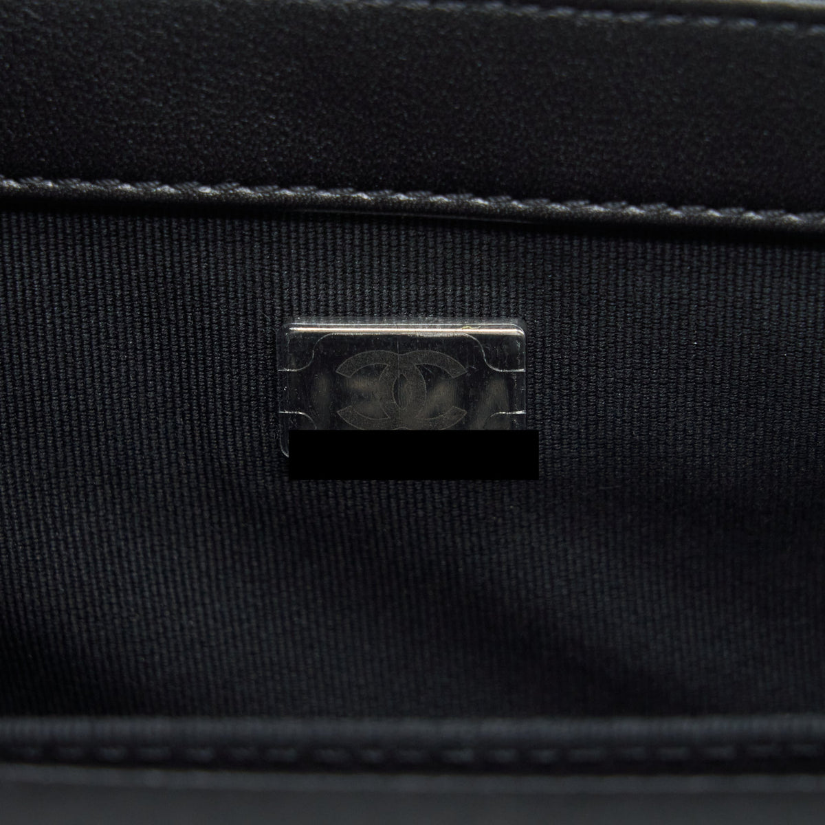 CHANEL SMALL BOY CALFSKIN BLACK RUTHENIUM SLIVER HARDWARE