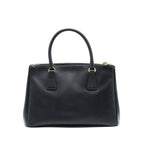 PRADA SMALL SAFFIANO LEATHER TOTE BAG BLACK GHW