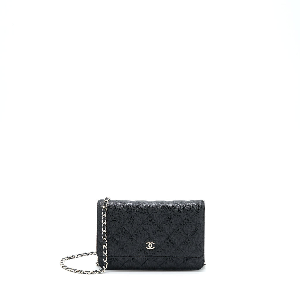CHANEL CLASSIC WALLET ON CHAIN CAVIAR BLACK SHW