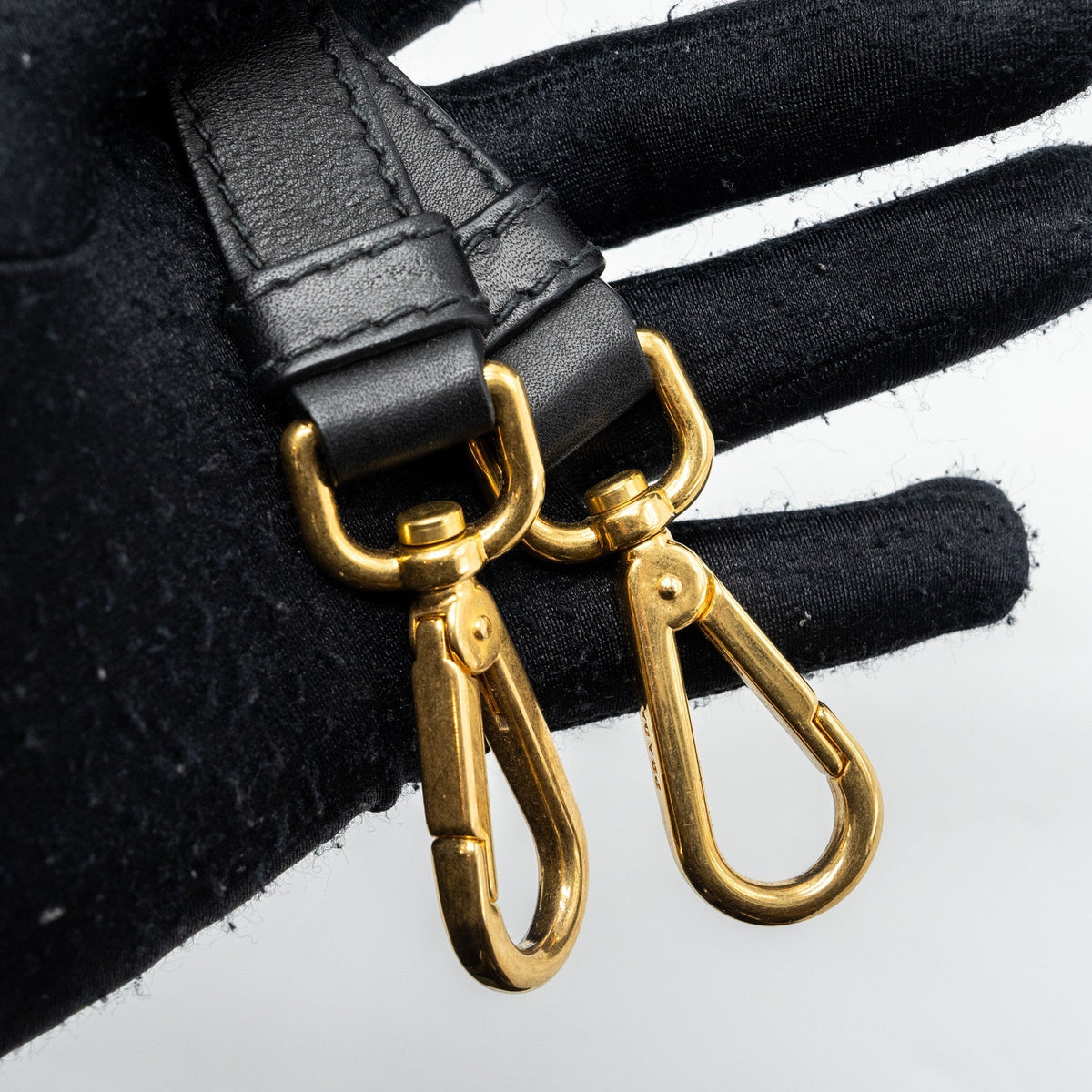 PRADA TOTE BAG NYLON / LEATHER BLACK GHW
