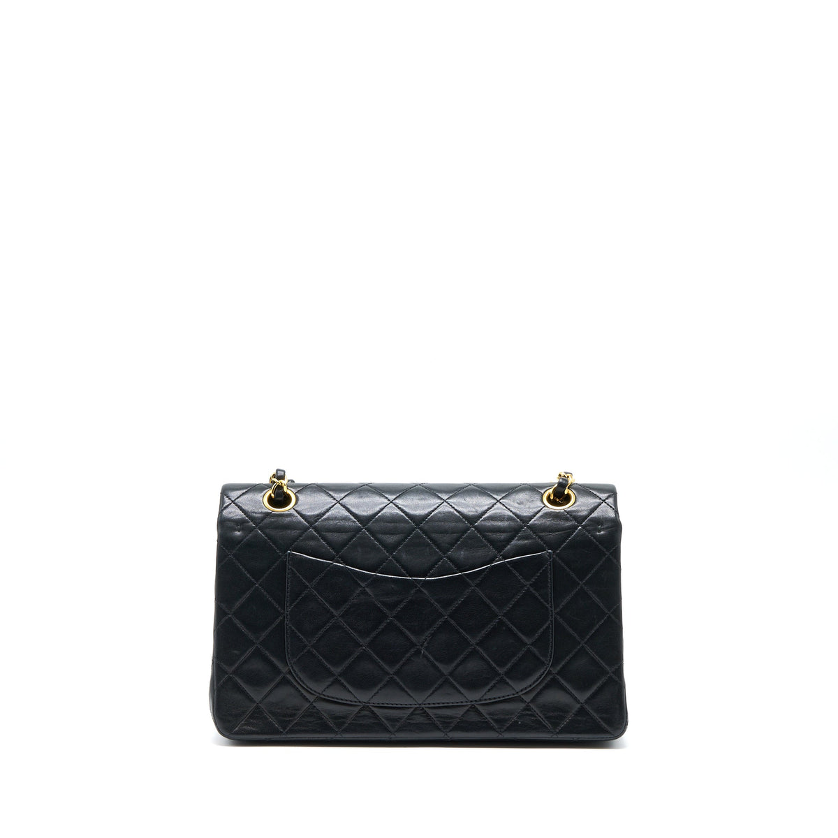 CHANEL VINTAGE FLAP BAG LAMBSKIN BLACK GHW