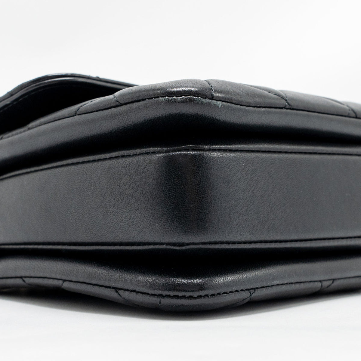 CHANEL TOP HANDLE TRENDY CC FLAP BAG LAMBSKIN BLACK LGHW