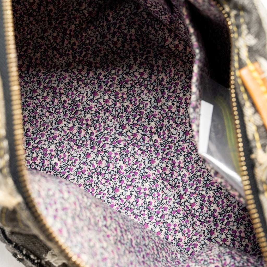 Louis Vuitton speedy 30 denim patchwork grey GHW
