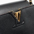 LOUIS VUITTON CAPUCINES BB CALFSKIN BLACK GHW