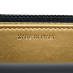 CHANEL 22B PEARL CRUSH WALLET ON CHAIN LAMBSKIN BLACK GHW (MICROCHIP)