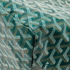 Goyard SAINT LOUIS GM TOTE BAG GOYARDINE CANVAS / CALFSKIN Green