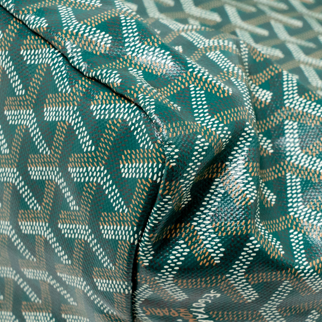 Goyard SAINT LOUIS GM TOTE BAG GOYARDINE CANVAS / CALFSKIN Green
