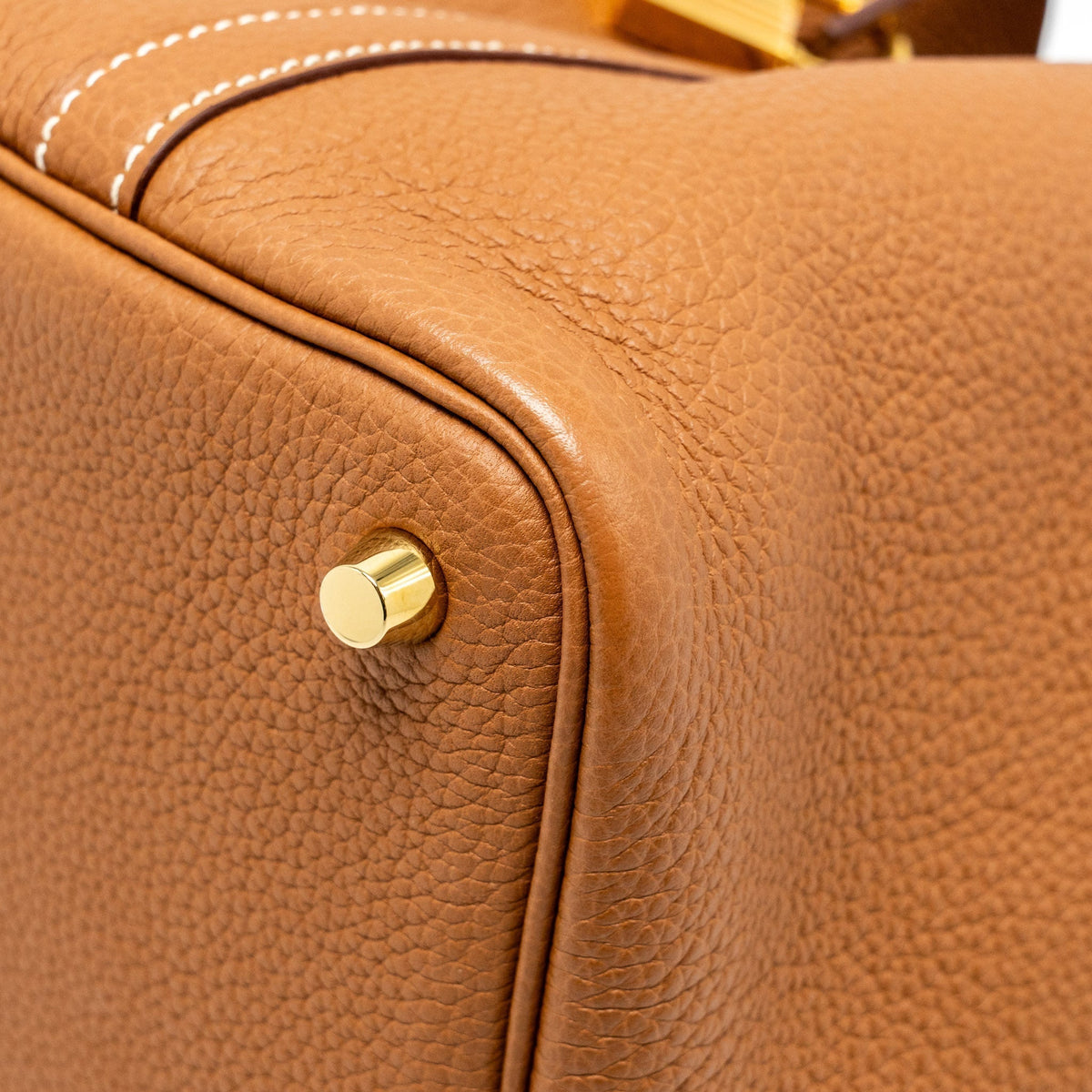 HERMES PICOTIN 18 LOCK BAG TAURILLON MAURICE GOLD GHW