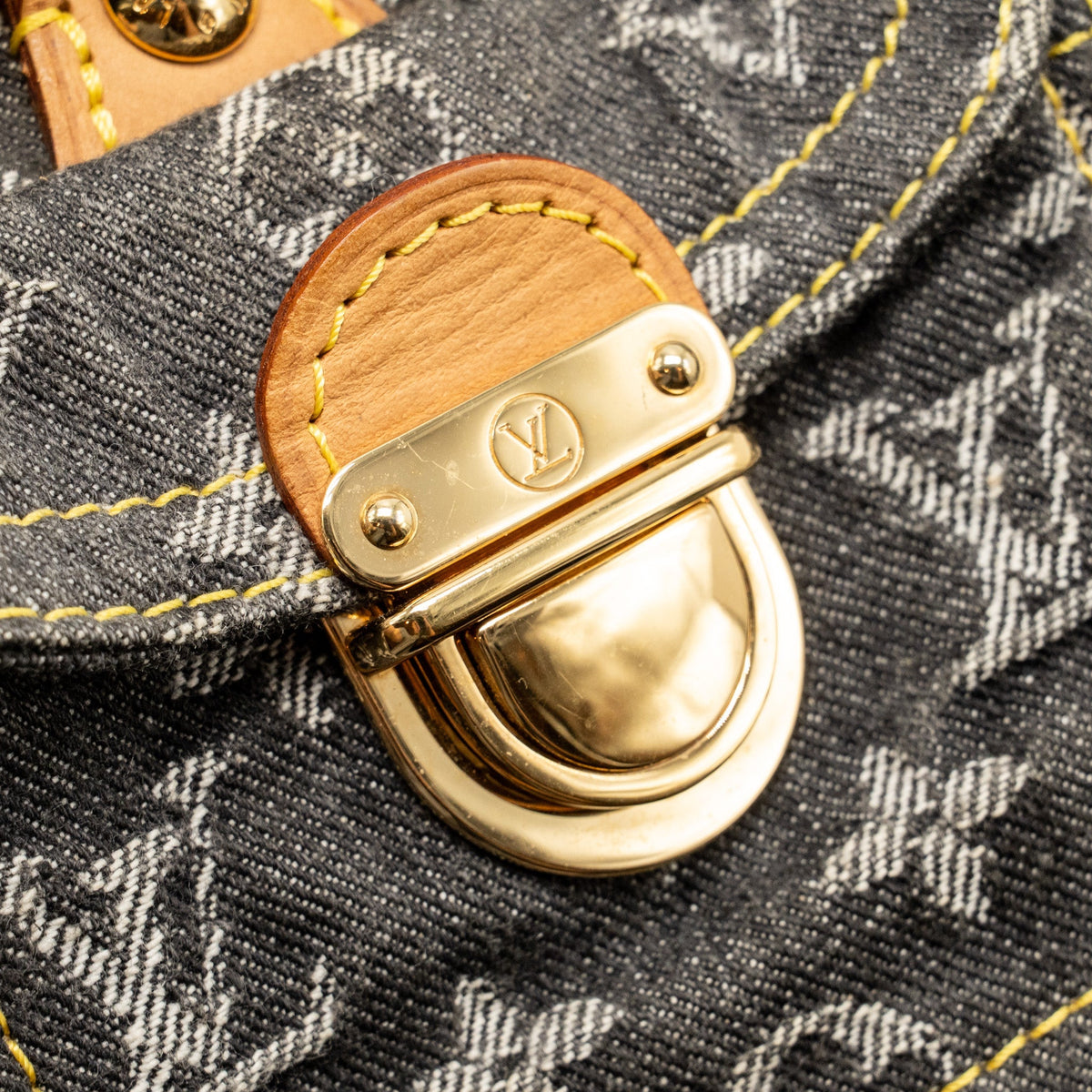 Louis Vuitton speedy 30 denim patchwork grey GHW
