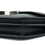 HERMES MINI CONSTANCE MONSIEUR BLACK WITH LIZARD BUCKLE SHW