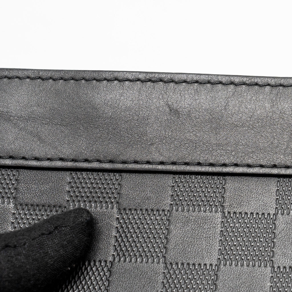 Louis Vuitton infini stand pouch/clutch damier canvas black SHW