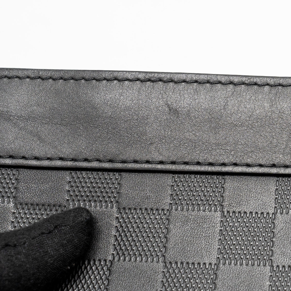 Louis Vuitton infini stand pouch/clutch damier canvas black SHW