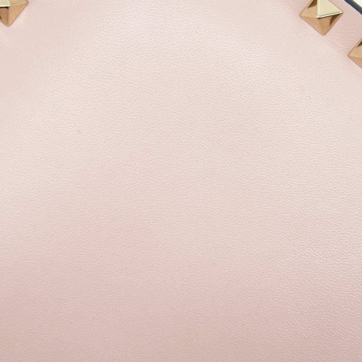 VALENTINO GARAVANI ROCKSTUD LEATHER CLUTCH BAG MULTICOLORED