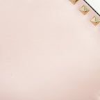 VALENTINO GARAVANI ROCKSTUD LEATHER CLUTCH BAG MULTICOLORED