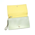 VALENTINO GARAVANI ROCKSTUD LEATHER CLUTCH BAG MULTICOLORED